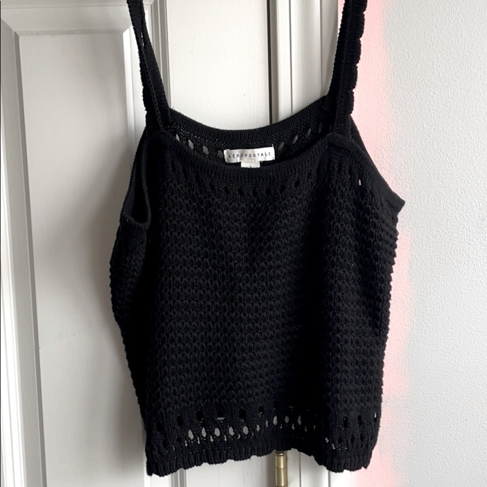 Aeropostale Cropped Crochet Top